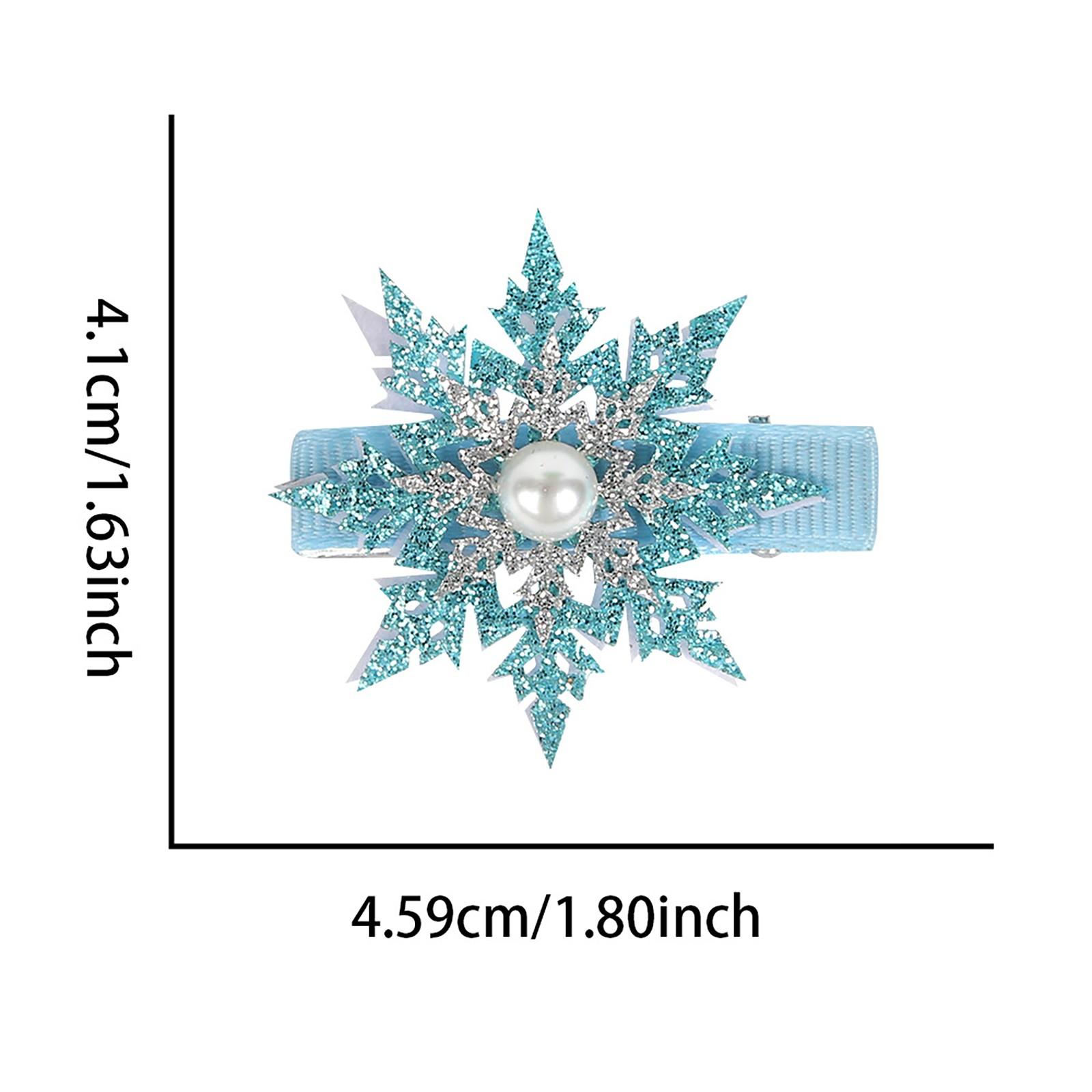 

Christmas Hair Accessories, Mesh Bow Hairpins, Christmas Party Decorations, Snowflake Elk Hairpin Headdresses. One Size