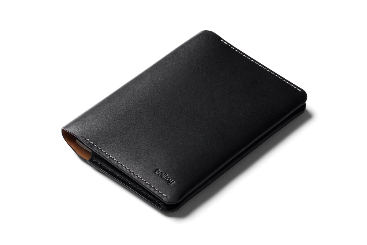 

Bellroy Passport Slim Passport Travel Wallet with Card Slots and Travel Document Storage Black Cover, Case, -