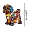 Miniature Dog Shaped LED Desk Lamp PUW5157 Cute Night Light for Home Office Decor Warm White Touch Control