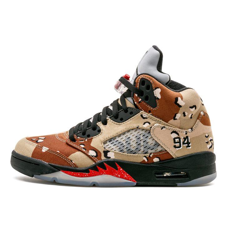 Jordan 5 Retro Supreme Desert Camo