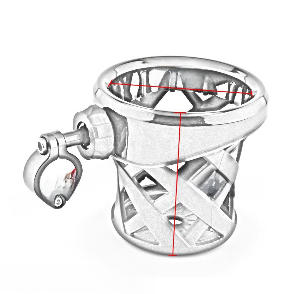 Motorcycle Cup Stylish Holder Effective Black Color For 218mm To 254mm Tubing