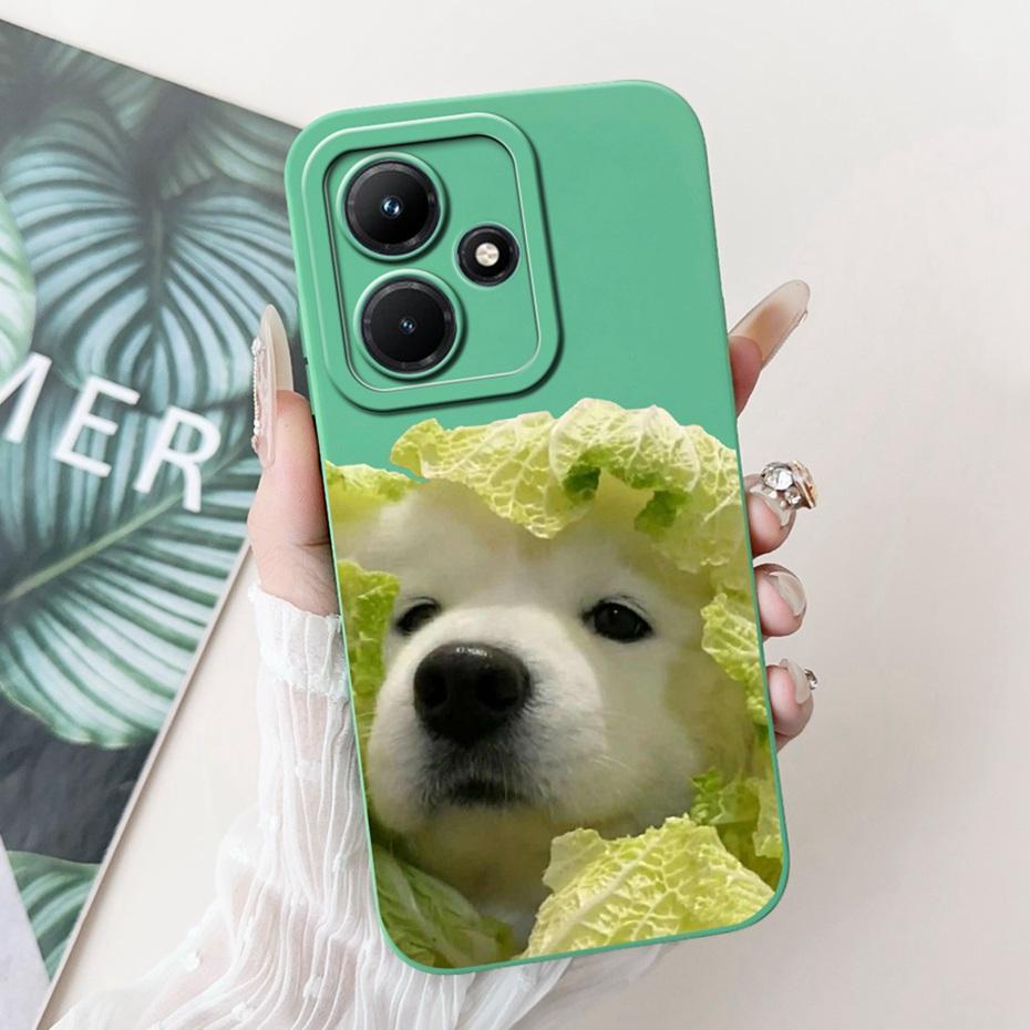 Lens Protective Cover For Infinix Hot 30i 30 Hot30 Play NFC Cute Printed Soft Silicon Phone Case For Infinix Hot30i 30 30Play 4G