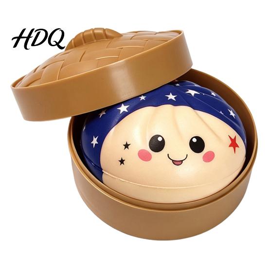 Sensory Stress Relief Toy Steamed Bun Squeeze Soft TPR Fidget Portable Fun Slow Rising Vent for Kids And Adults Office Desk Reliever
