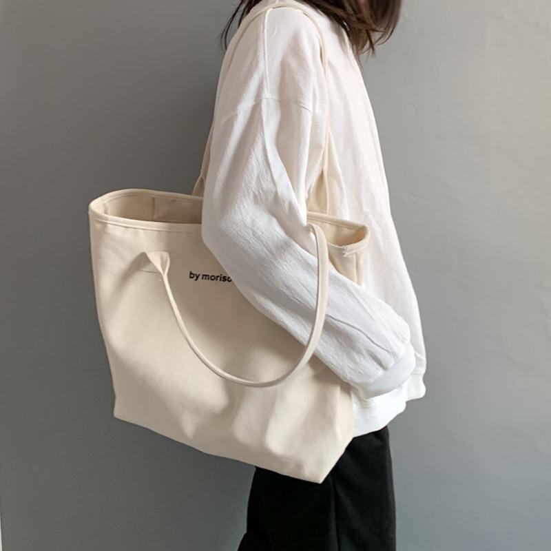 Large Capacity Canvas Bag Sports Shoulder Bag Simple Versatile Large Bag