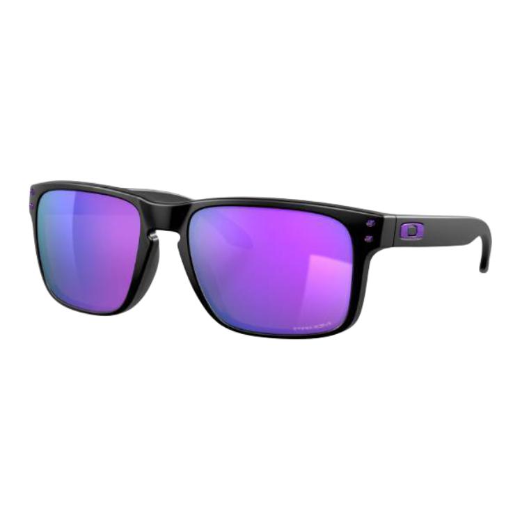 Солнцезащитные очки Oakley Holbrook Матовый черный/Призм Фиолетовый (OO9102-K655) Унисекс Уличная одежда OO9102-K655 57,Black