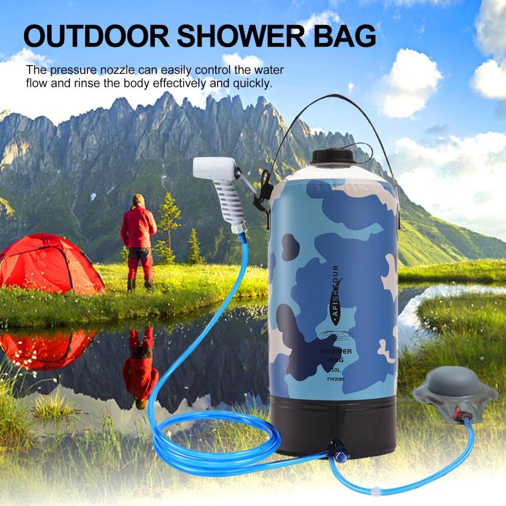 Compact and Lightweight Camping Shower Bag User-Friendly On Off Switch Solar Powered Heat Absorbing Design with Durable Build