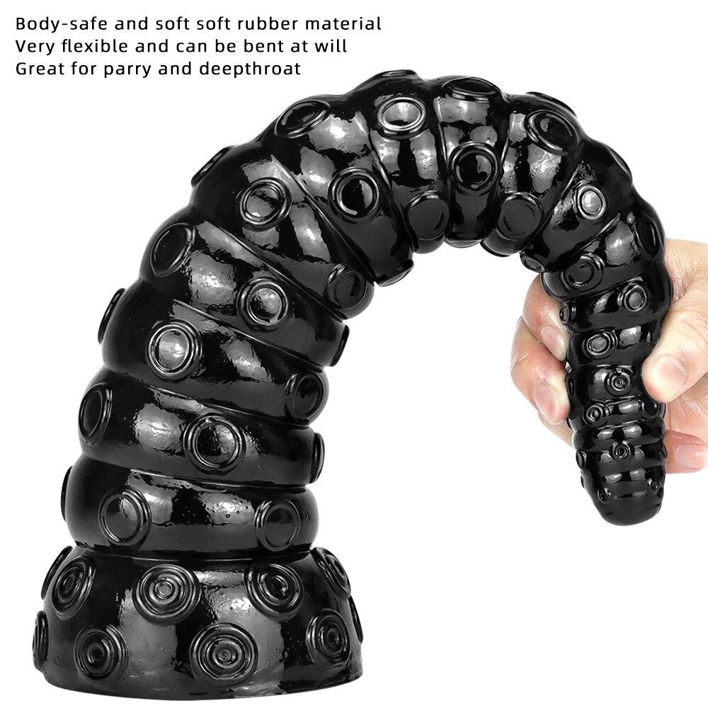 38cm Chobotnicové nohy Velká anální zátka Anální expandér Sexuální hračky pro dospělé Realistické dračí dildo Fisting BDSM Pegging Popruh na penis