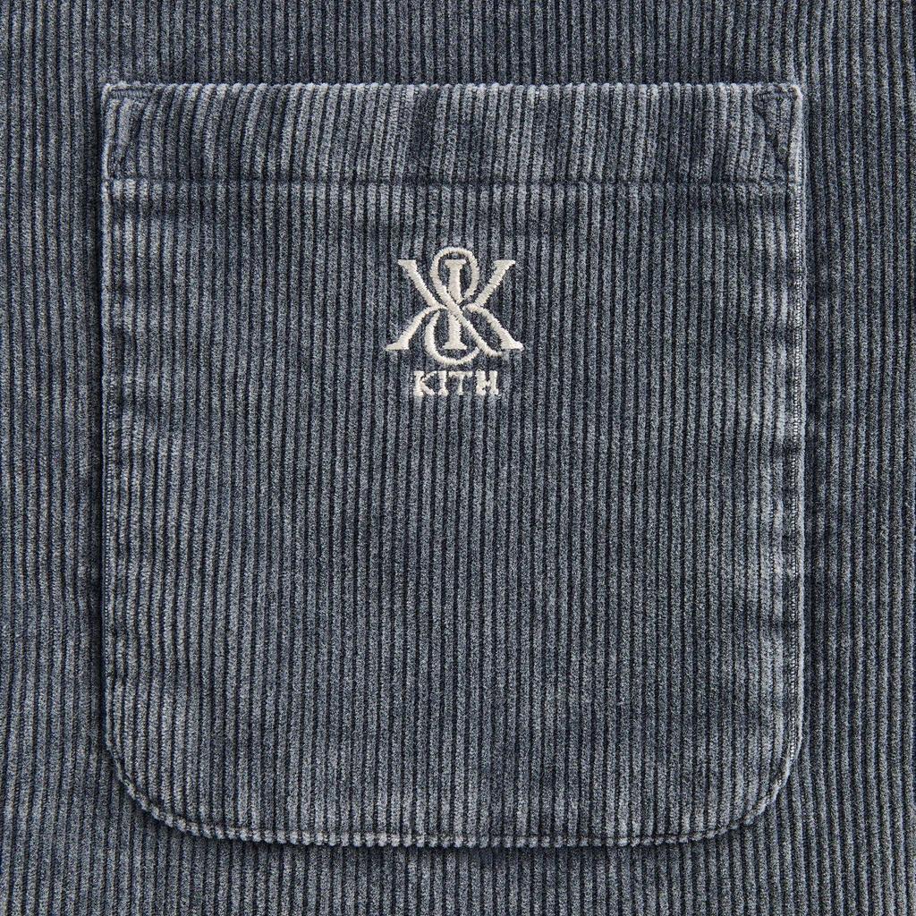 Kith Washed Corduroy Brixton Puffed Shirt Jacket Elevation Men Tops Black KHM010915-404