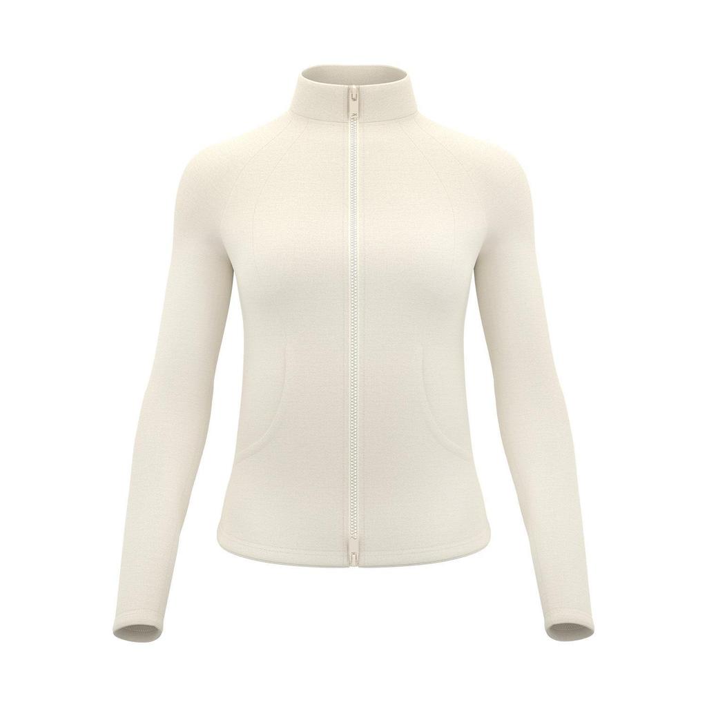 Juyitang Pfirsichsamt Stehkragenjacke – Warme, Dicke, mit Taschen versehene Yogabekleidung für Herbst und Winter