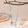 Ocean-Inspired Anklet Jellyfish Turtle Shell Starfish Charms Anklet Alloy Waterproof Adjustable Length Elegant Beach Accessory