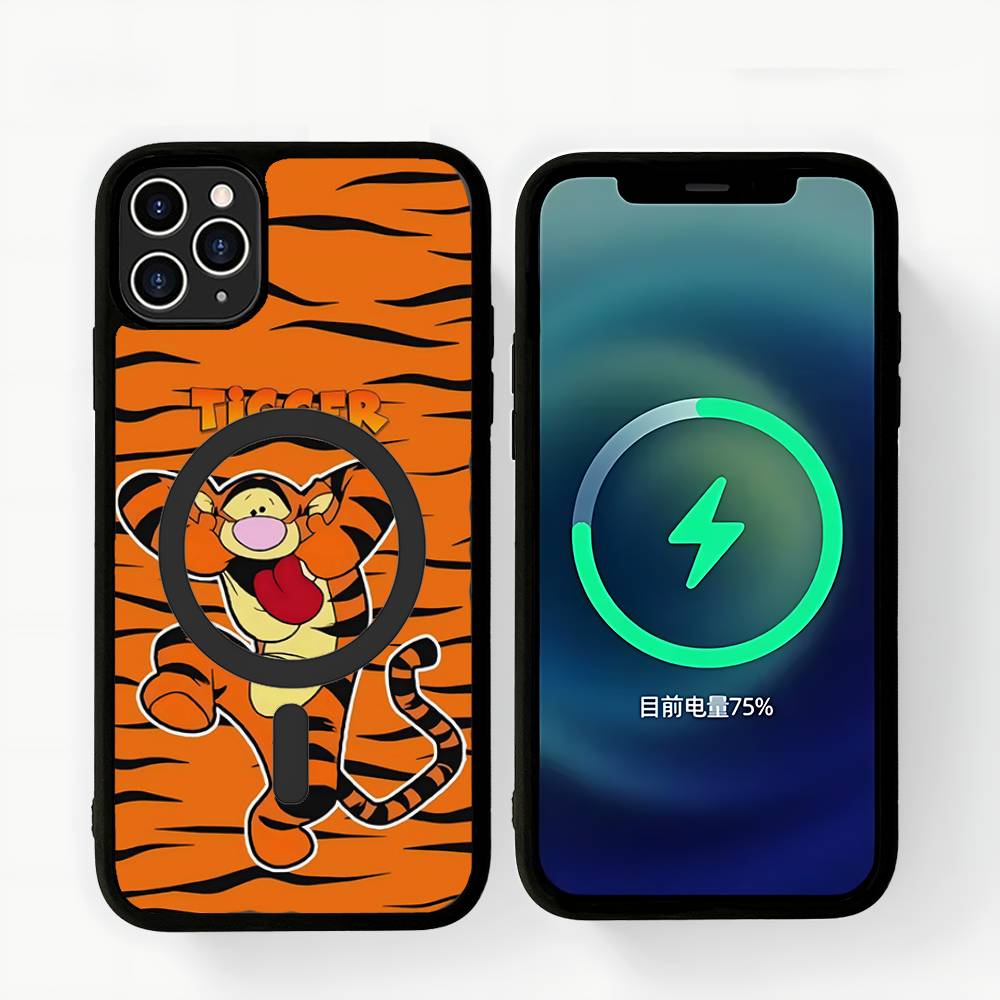 Cute T-Tigger Magsafe Magnetic Wireless For IPhone 16 15 14 13 12 11 17 Pro Max Plus Phone Case