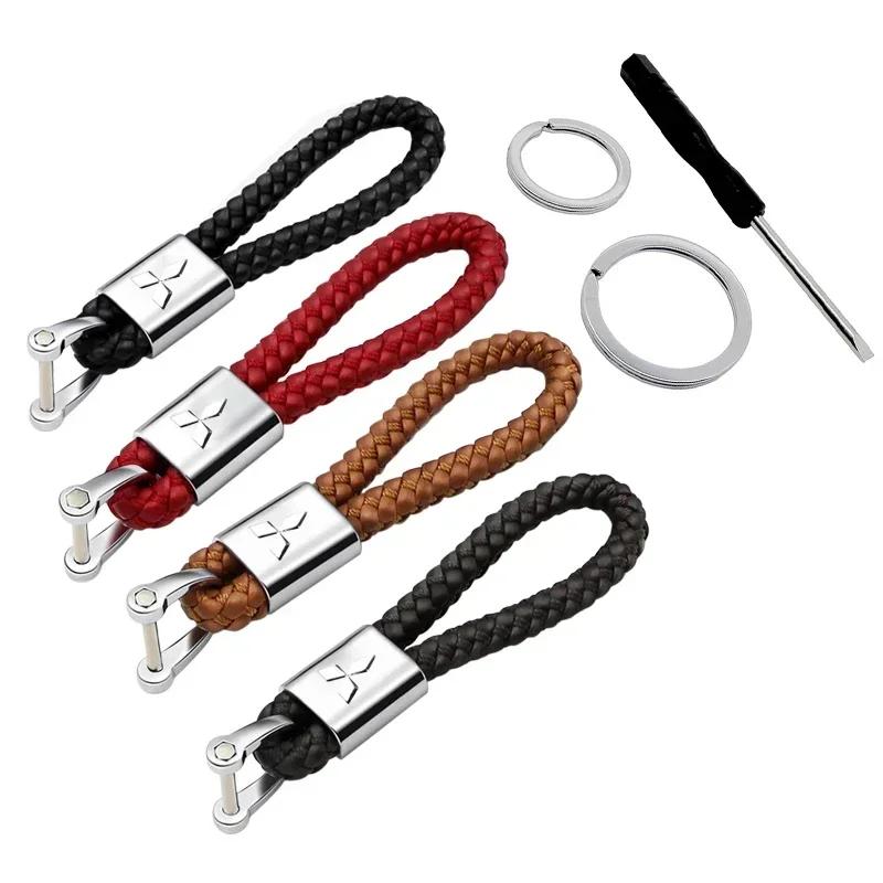 cxmvxd1 Car Emblem Key Rings Man Woman Keychain Gift for Mitsubishi Triton ASX EVO Lancer Montero Mirage Pajero Galant L200 OTO