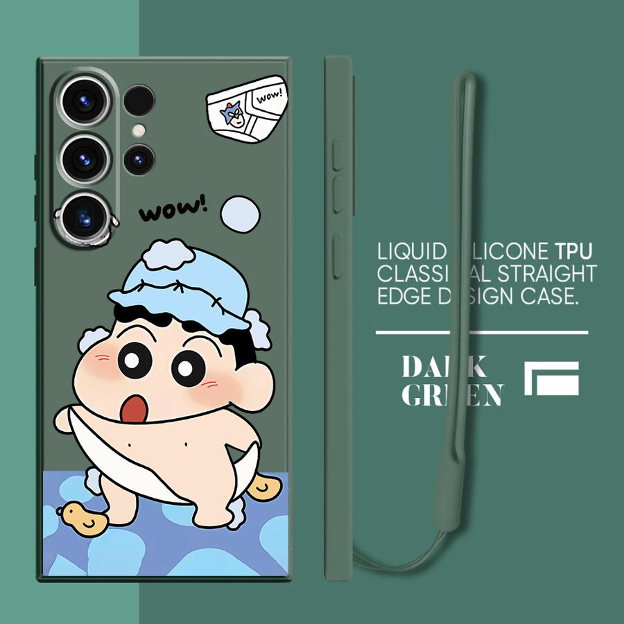 Crayon Shin-chan Phone Cover Case for Samsung Galaxy S25 S23 Note 20 10 Ultra S22 S20 FE S21 Plus S25Edge S24 Ultra