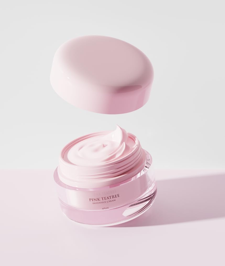 Crème à l'Arbre à Thé Rose 50g arbre à thé adaptée aux peaux sensibles et grasses Coréenne [APLIN] (Crème rose, hydratante, peau, cosmétiques) [Officiel]