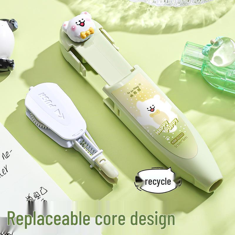 Party Animals Correction Tape for Kids, Portable & Replaceable Core