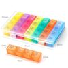 21/28 Grids Pillbox Storage Box for Pills Portable Weekly 7 Days Medication Case Pill Container Organizer Plastic Box