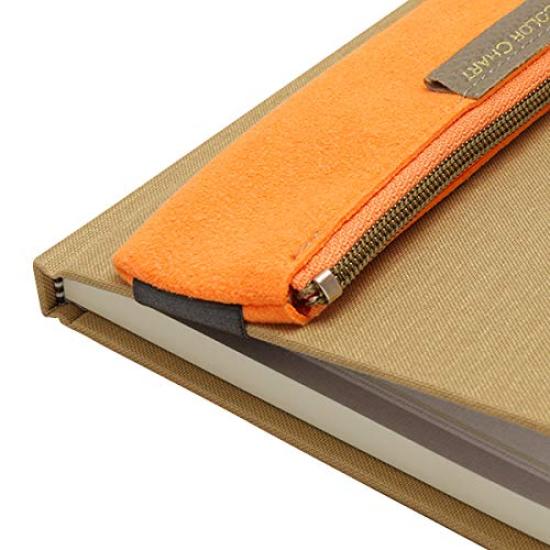 Color Chart Band Pencil Case A6 Lantern Traveler's (73 Cherry)