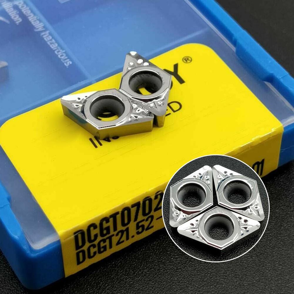 10Pcs Aluminum DCGT070208-AK H01 DCGT21.52 Carbide Inserts Aluminum Inserts