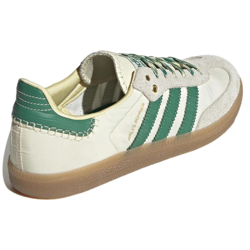 adidas Wales Bonner X Samba Cream White Bold Green Sneakers GY4344