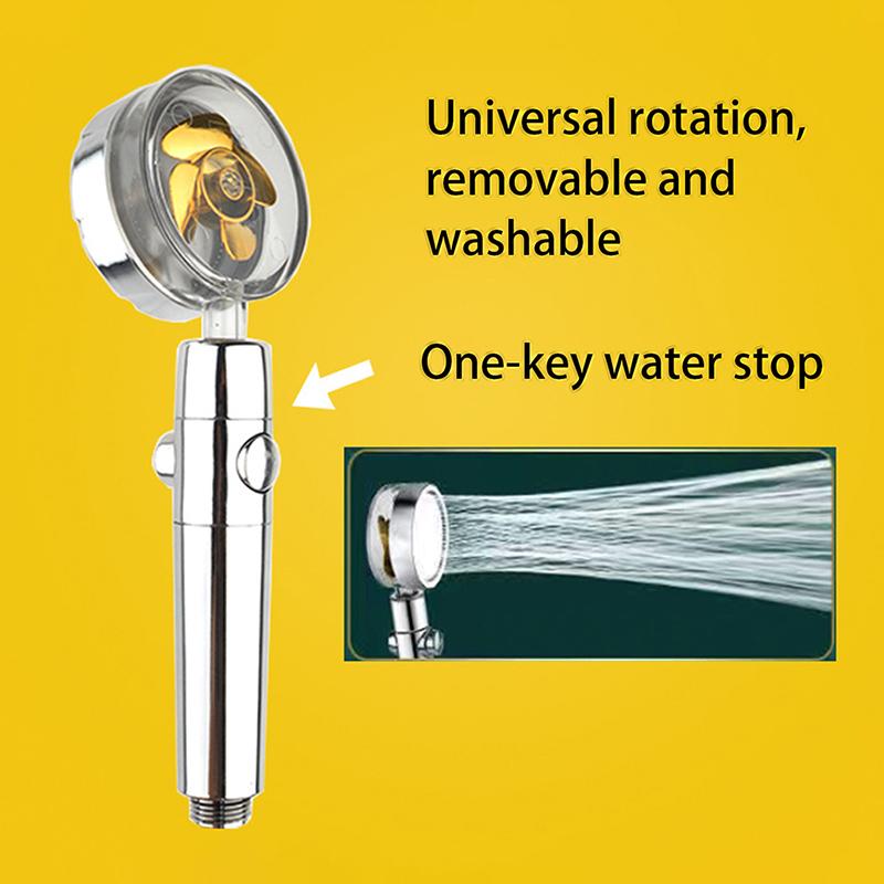 

Маленькая насадка для душа с насадкой-турбиной, фильтр под давлением, кнопка остановки подачи воды, бытовой водонагреватель для ванны золотой