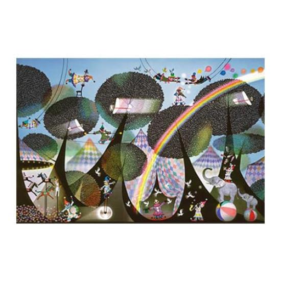 1000-piece Jigsaw Puzzle by Seiji Fujishiro, Forest Circus, 1000 Pieces (50 X 75 Cm)