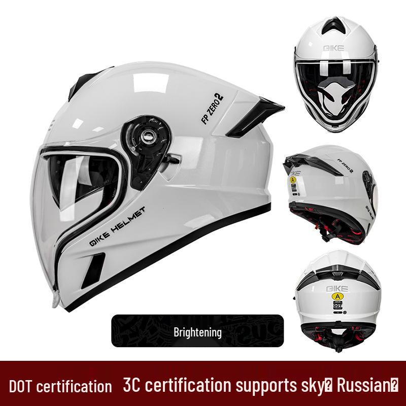 2025 Ghost Face Dual Visor Motorcycle Helmet: Anti-fog Full Face, Unisex with Drinking Feature