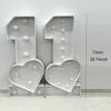 1Pc 73cm Lighting Love Number ONE KT Board Party Decor for Anniversary Birthday Home Party Decorating Tool Kids Gift