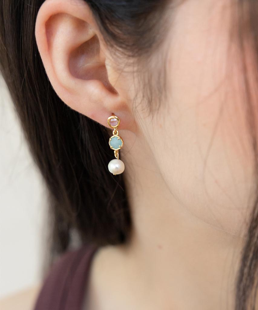 Merrymotive True Gemstone Drop Earring
