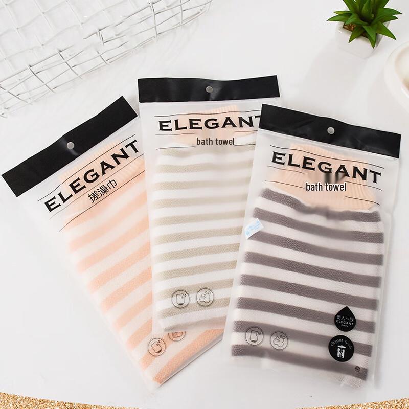 

Colorful Striped Exfoliating Bath Mitt