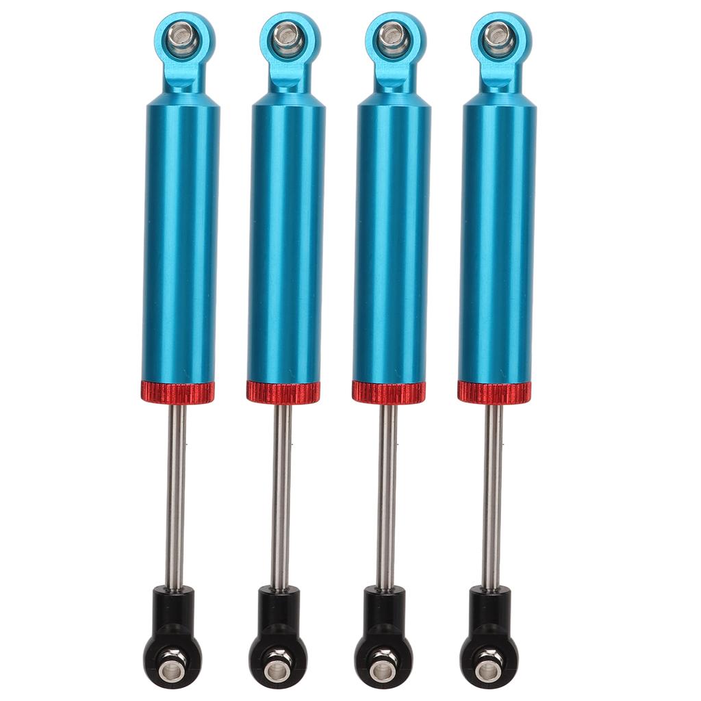 4Pcs RC Car Shock Absorber Aluminum Alloy Oil Damper for 110 Simulation Climbing Car 110mm Blue