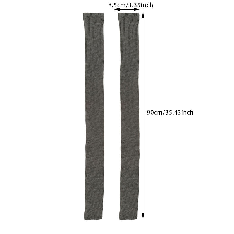 Winter Elegant Thigh High Leg Warmers Warm Knit Over The Knee Long Leg Warmers for Women Soft Thick Footless Socks