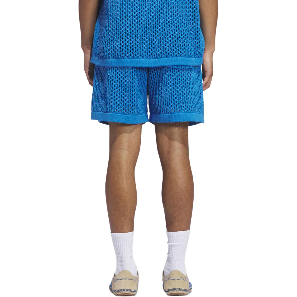 adidas X Edison Chen Pantaloncini all'uncinetto Blu Unisex Streetwear JF4272