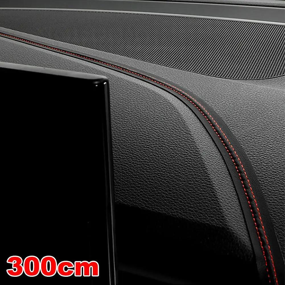 

Car Leather Interior Trim Strips Center Console Slot Decoration Seat Door Supplies Instrument Leather Modification PU Panel N4O3