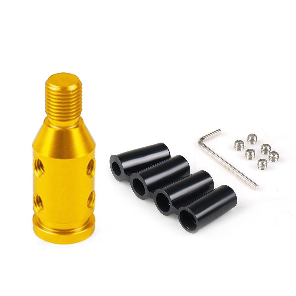 Universal Car Manual Gear Shift Knob Adapter Aluminum Alloy for M12x1.25 Thread for BMW Honda Shift Knob
