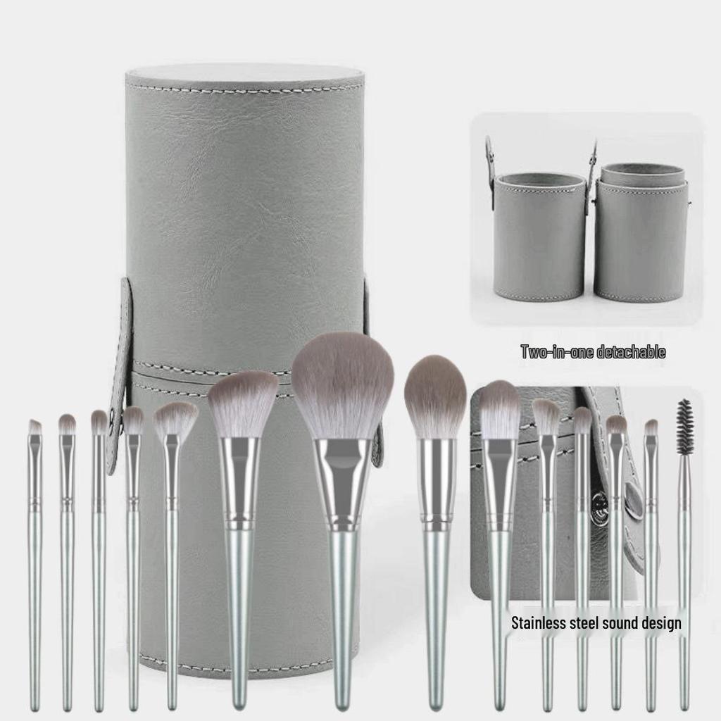 14-Piece Soft Makeup Brush Set for Beginners: Includes Loose Powder, Eyeshadow, Blush, and Highlight Brushes