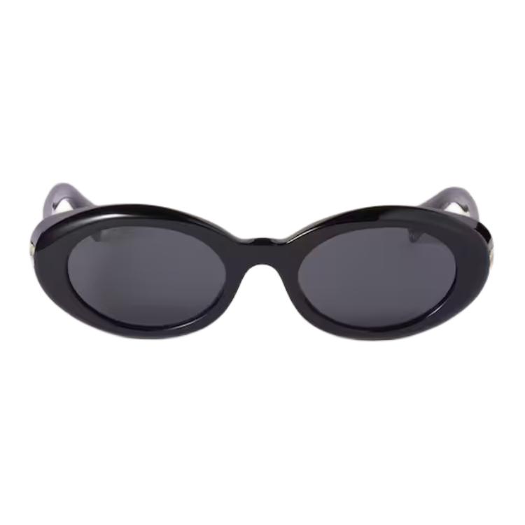 Miu Miu Exquisite Fashion Design Oval Sunglasses Women sunglasses Black SMUB09_E16K_FE08Z_C_052