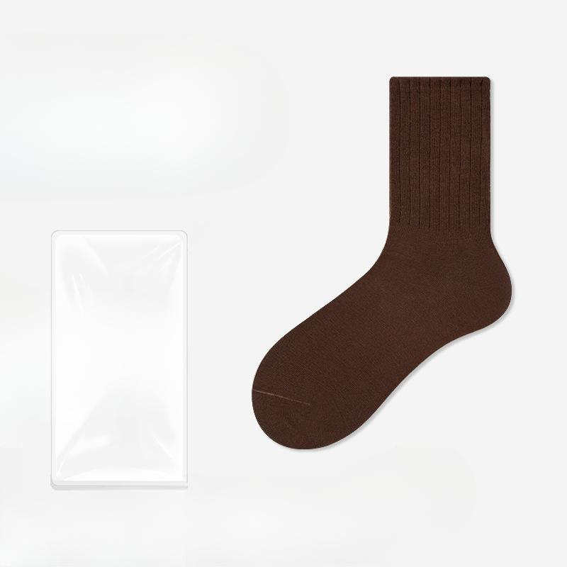 Female Spring and Autumn Pure Cotton Moon Son In The Tube Pile Pile Socks