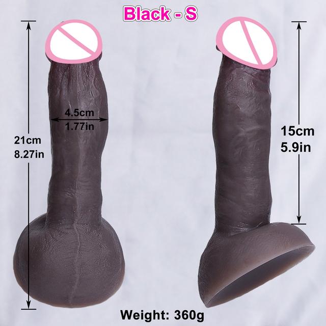 Cheap Soft Skin Feel Realistic Thick Dildo Gay Masturbators Silicone Dick Big Suction Cup Penis Anal Plug Sex Toy for Men Women