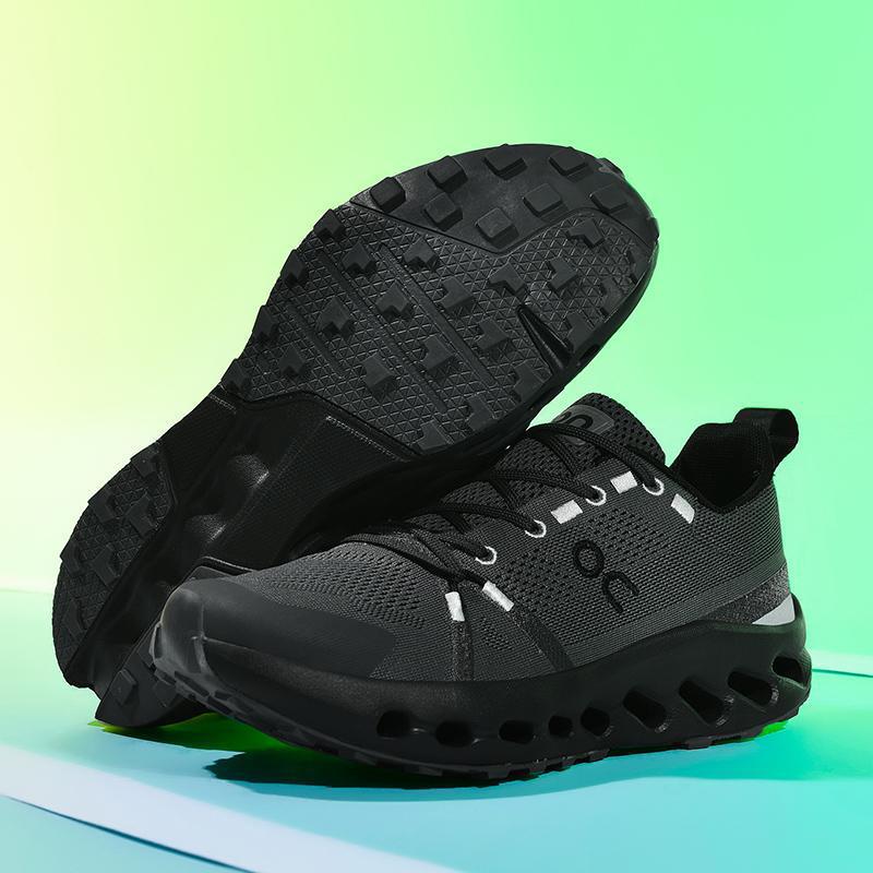 Jesienne buty sportowe Guochao do biegania Męskie amortyzujące buty do biegania Lekkie, oddychające buty z tkaniny typu flying weave