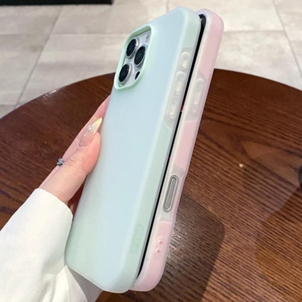 Luxury Candy Color Matte Phone Case For iPhone 11 12 13 14 15 16 17 Pro Max Plus Air Shockproof Bumper Back Cases Cover