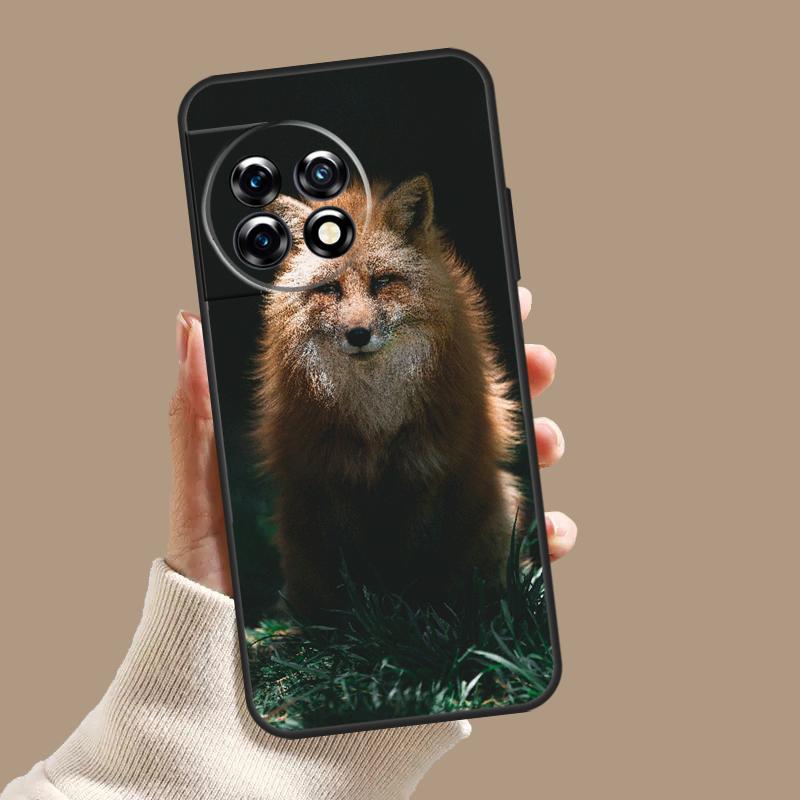Cute Fox In Autumn Case For OnePlus 10T 8T 9R 10R 12R OnePlus 12 11 9 10 Pro Nord 2 CE 3 Lite N10 N20 N30 Cover