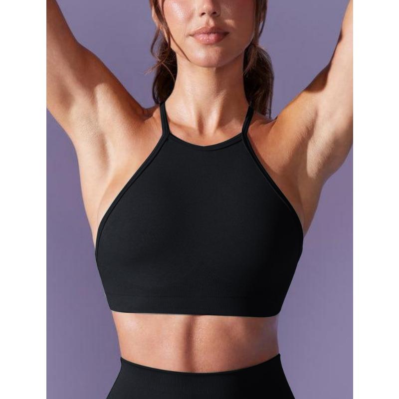 Women Solid Color Casual Sport Bra
