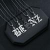 Per Donna Uomo Collane con Ciondolo Lettera Alfabeto A-Z Personalizzazione Collana in Acciaio Inossidabile Glamour