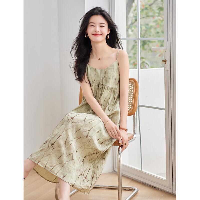 ORIGIN Women s Printed Sleeveless A-Line Maxi Dress M