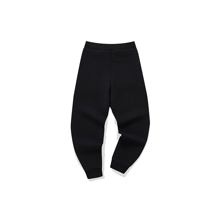 Fila Logo Solid Color Knit Cuffed Sweatpants Women Bottoms Black F11W218601FBK