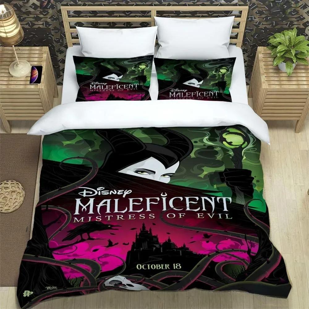 

Villains Maleficent Ursula Evil Queen Bedding Set Duvet Cover Comforter Sets Double Comforte 100% Polyester 3-Piece Set AU Double(180*210cm)3pcs