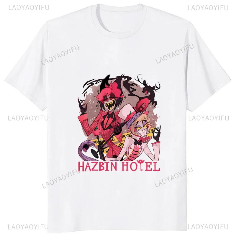 Funny Cartoon Hazbin Hotels T Shirt Cotton Streetwear Hip... XXXXL
