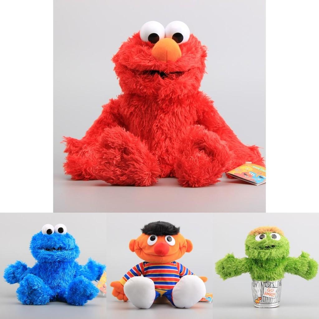 Marionette a Mano Giocattoli di Peluche Elmo Mostro Biscotto Ernie Bambole Morbide e Coccolose Ripiene**