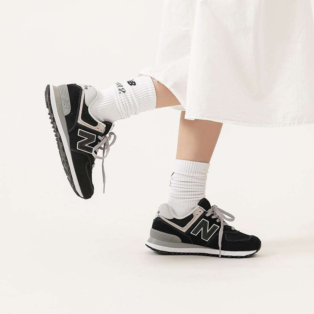 New New Balance 574 Black White ML574EVB
