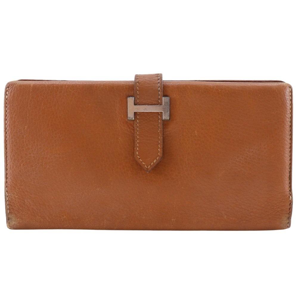 

HERMES Bean Purse Brown Epsom unisex Used